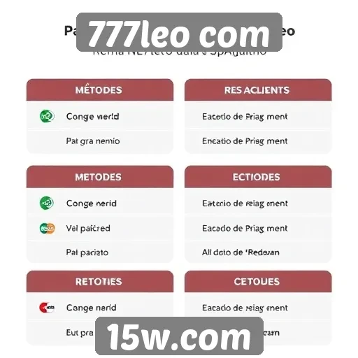Métodos de pagamento aceitos no 777leo com